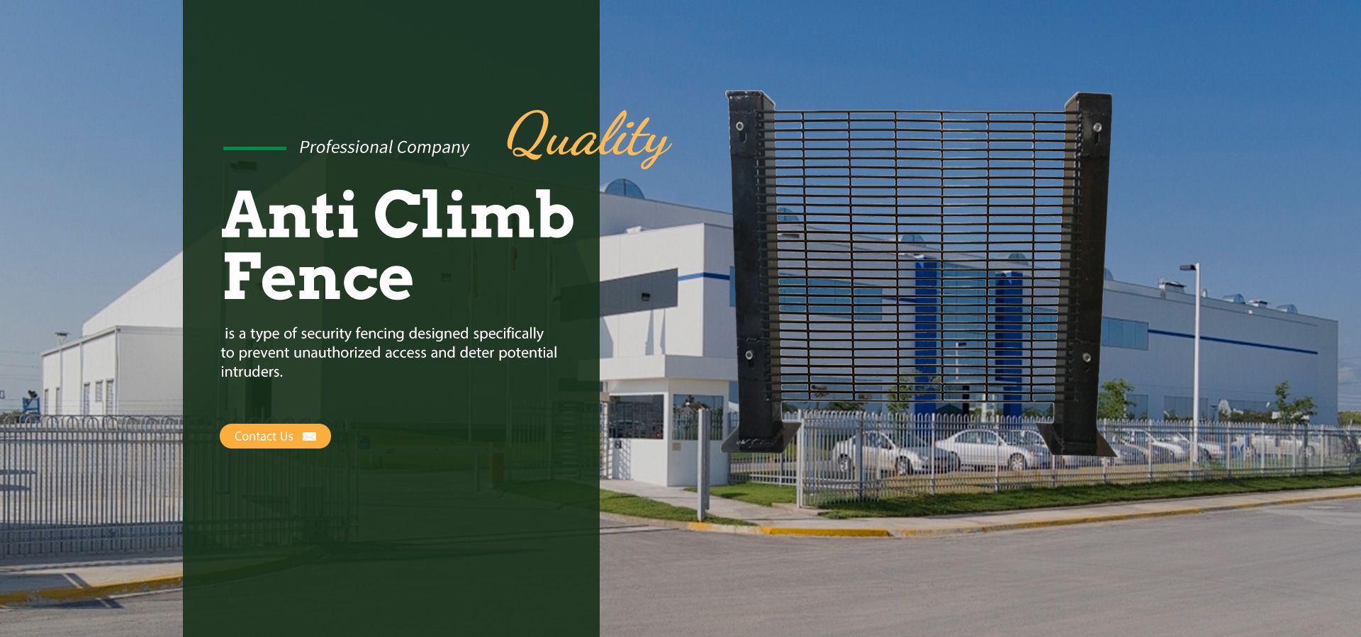 Anti-climb Fence