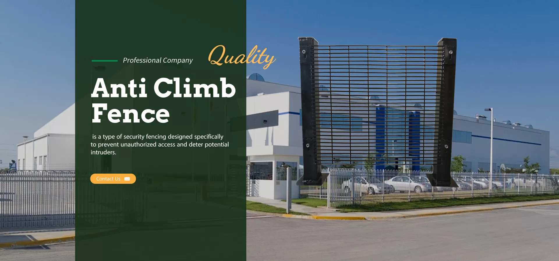 Anti-climb Fence